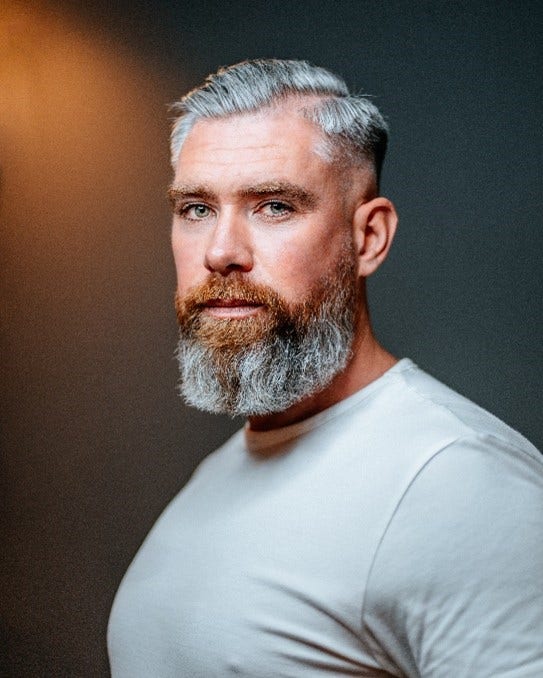 Man with well-groomed beard
